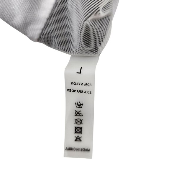 Leopard Print One-Piece Swimsuit With Lace-Up Back & Adjustable Straps Size L - Picture 3 of 5